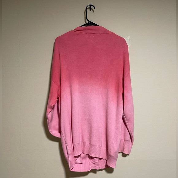 Pink ombré cardigan from Unique Vintage (oversized) - Picture 2 of 4